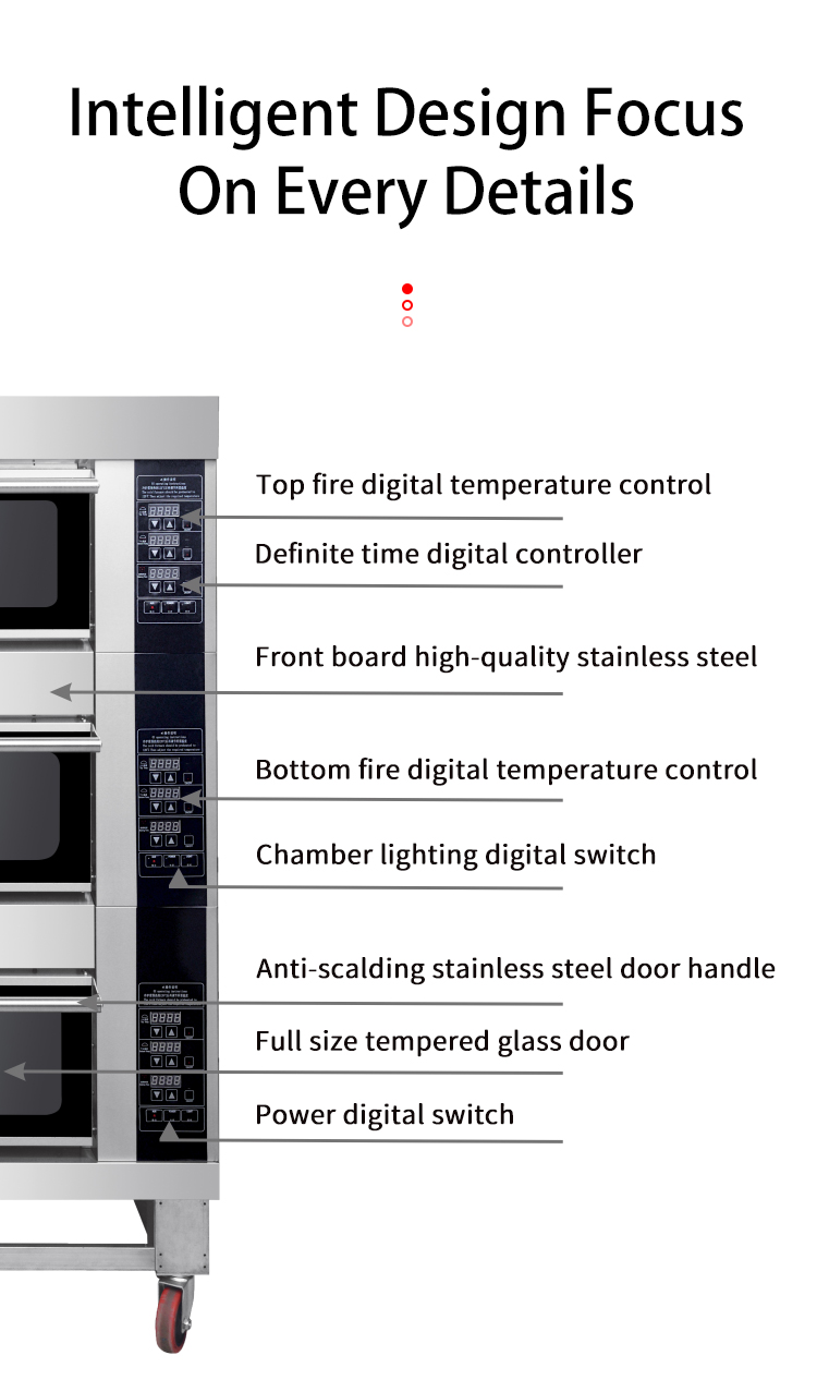 industrial oven for bakery freestanding 3 door bread oven details_03_06