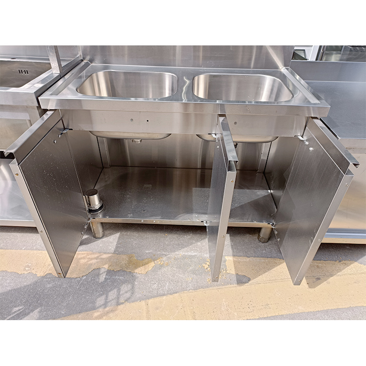 Commercial Sink with Cabinet Base