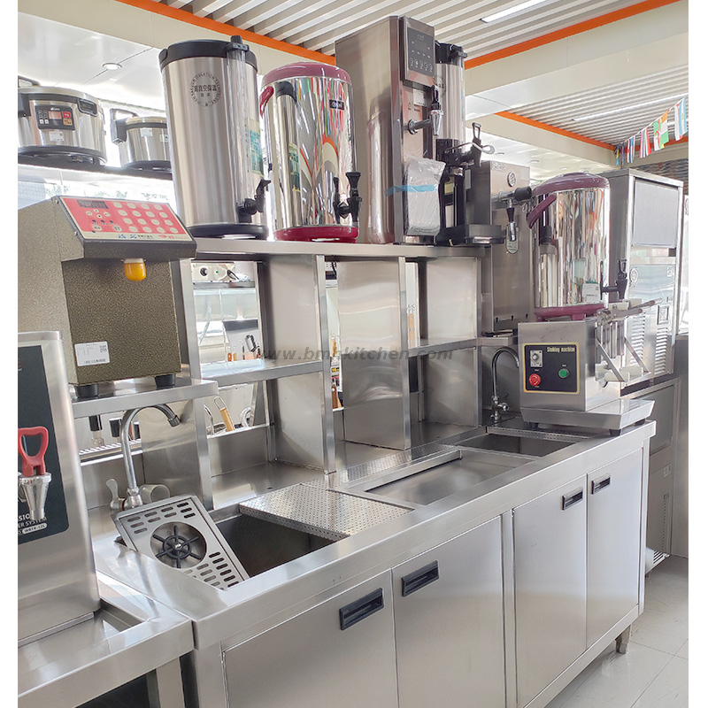 Stainless Steel Bubble Tea Station