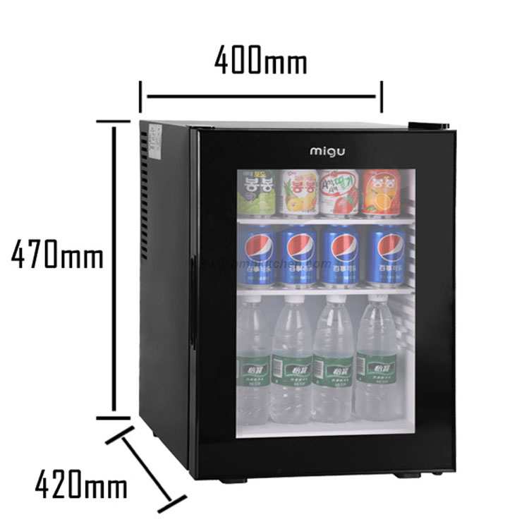 See Through Glass Mini Fridge