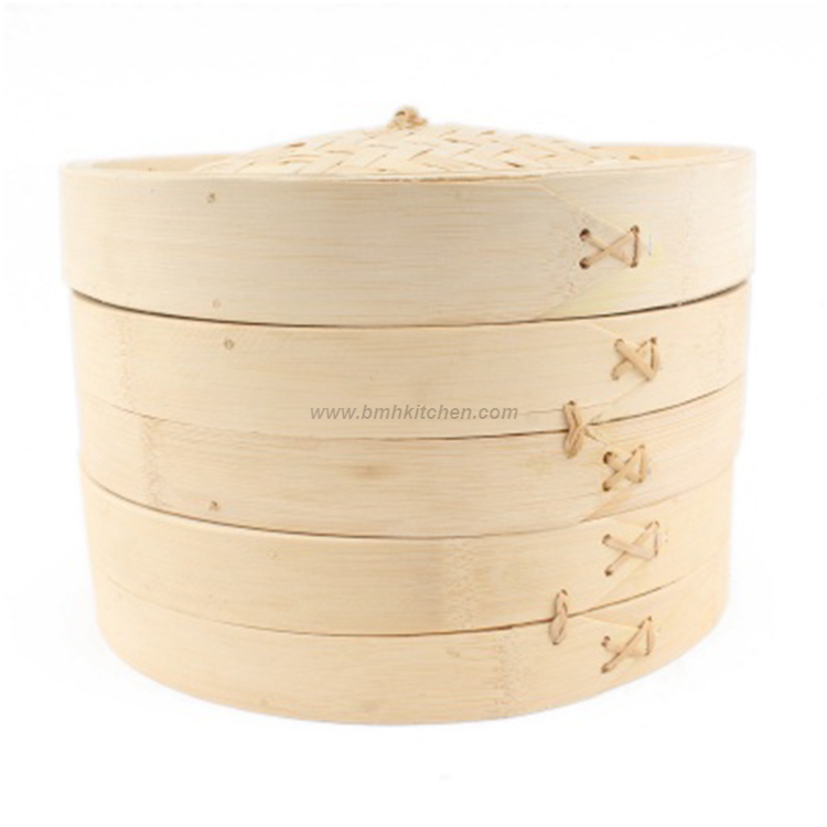 Multifunctional Natural Bamboo Steamer