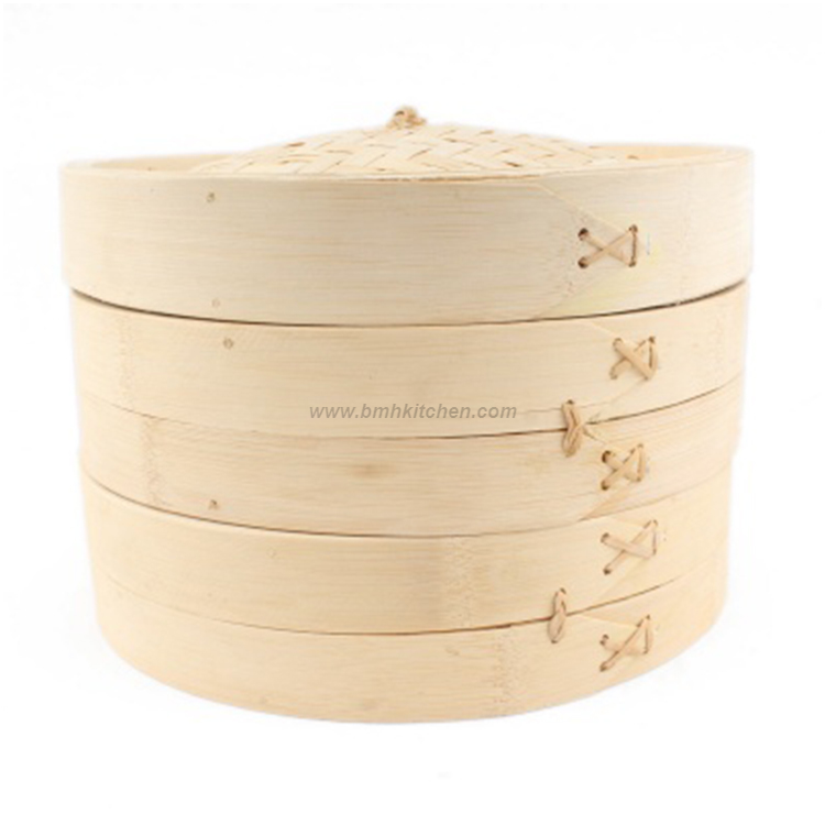 Multifunctional Natural Bamboo Steamer