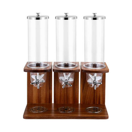 Stainless Steel Triple Cereal Dispensers