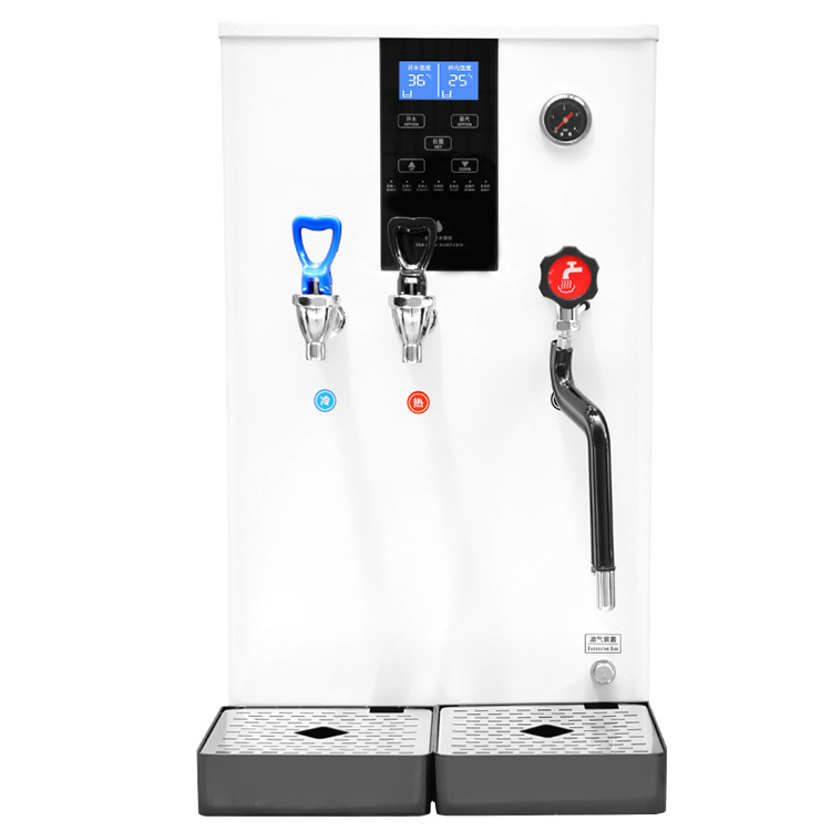 Water Dispenser with Milk Steamer