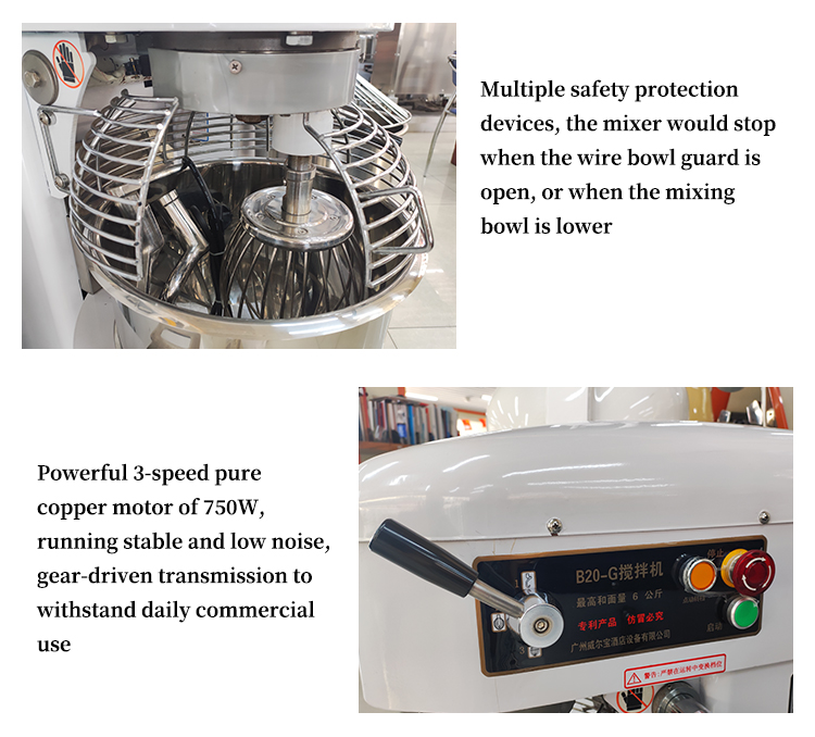 WIBUR B20-G stand mixer