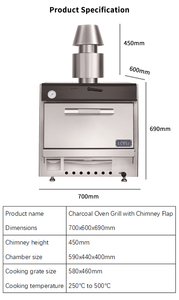 stainless steel charcoal grill