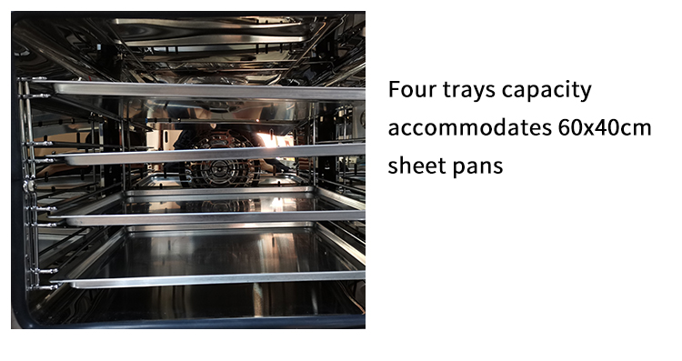 fan assisted convection oven boasts 6.5kw of heating power