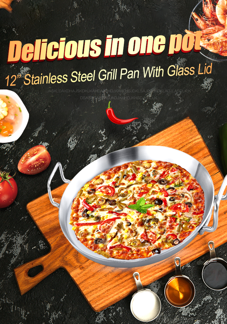 stainless steel roasting pan with lid
