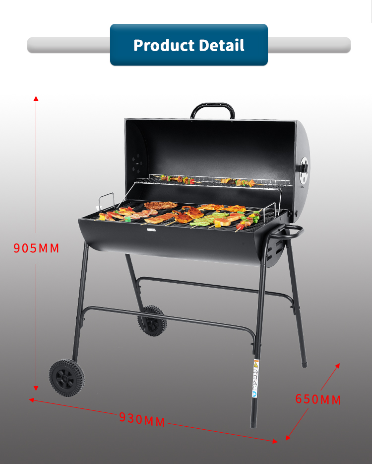 outside cooking kitchen folding bbq small portable charcoal grill details_03