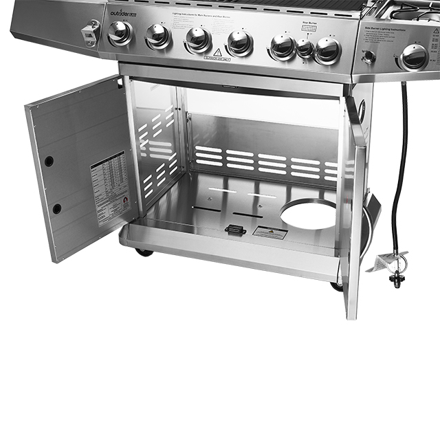 stainless steel outdoor bbq grill
