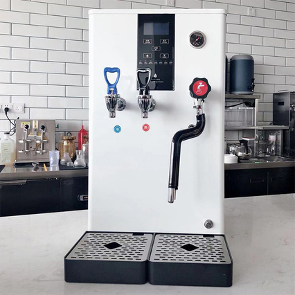 Water Dispenser with Milk Steamer