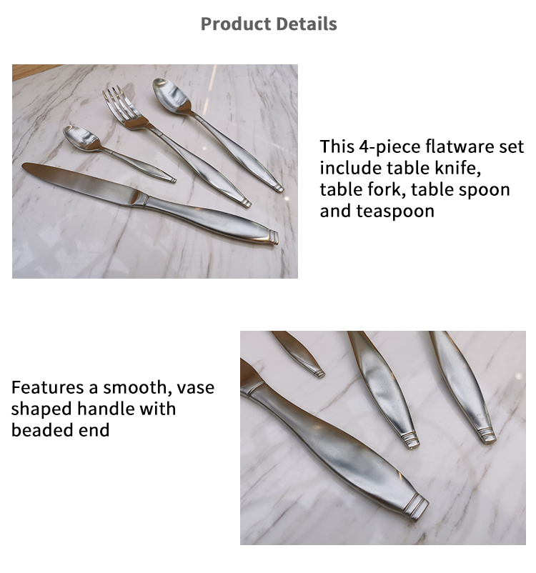Kamay na makintab na modernong flatware