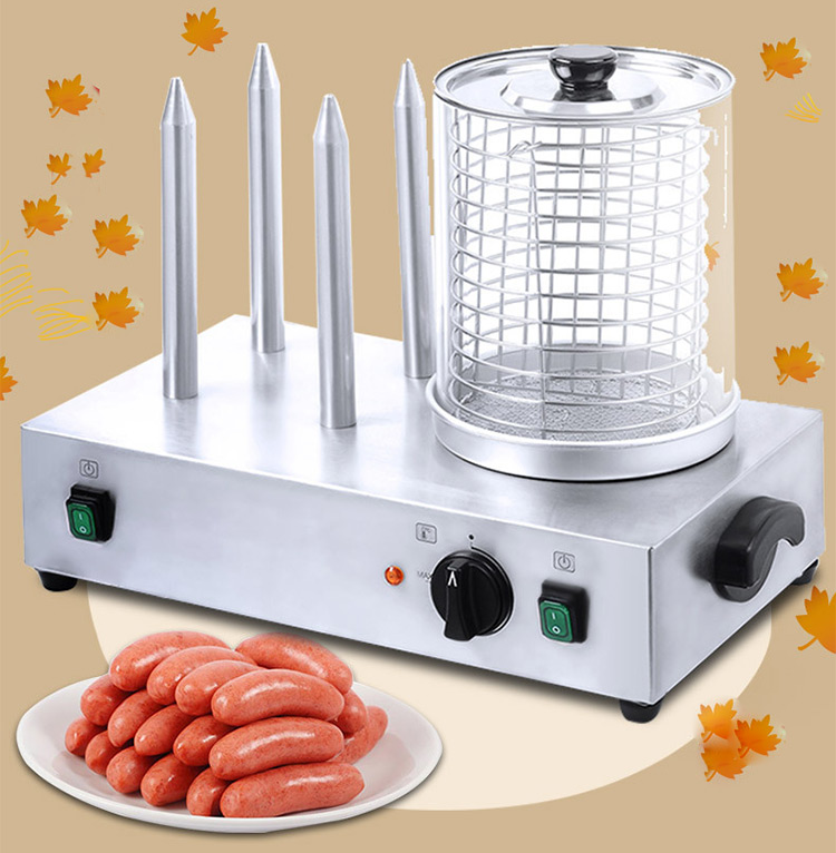 stainless Steel Electric Hot Dog Roller Grill