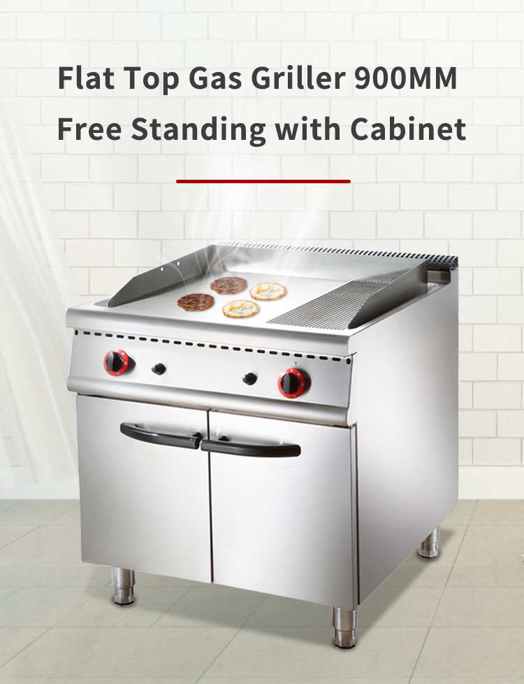 gas griddle with cabinet base restaurant kitchen equipment