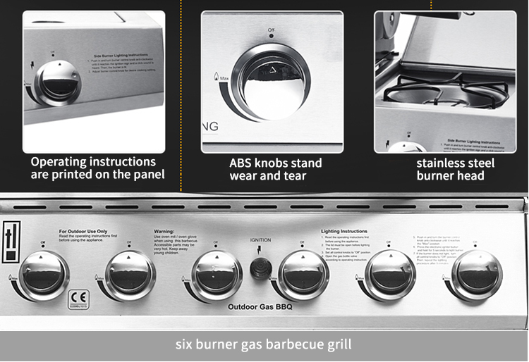 Kochgrill im Freien tragbare Verflüssiggasgrilldetails_03