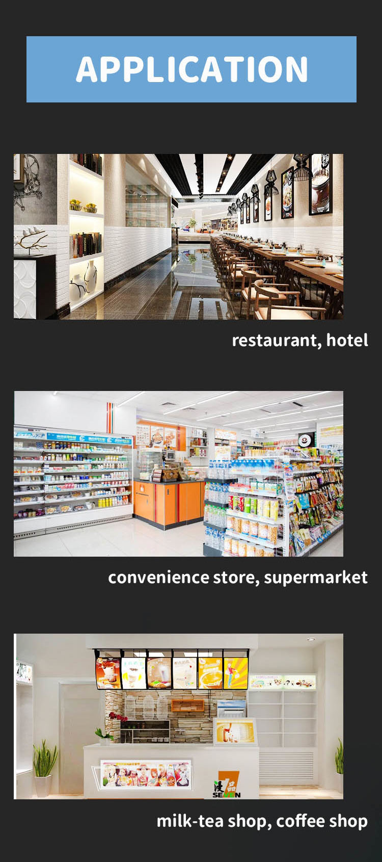 stainless steel refrigerator application