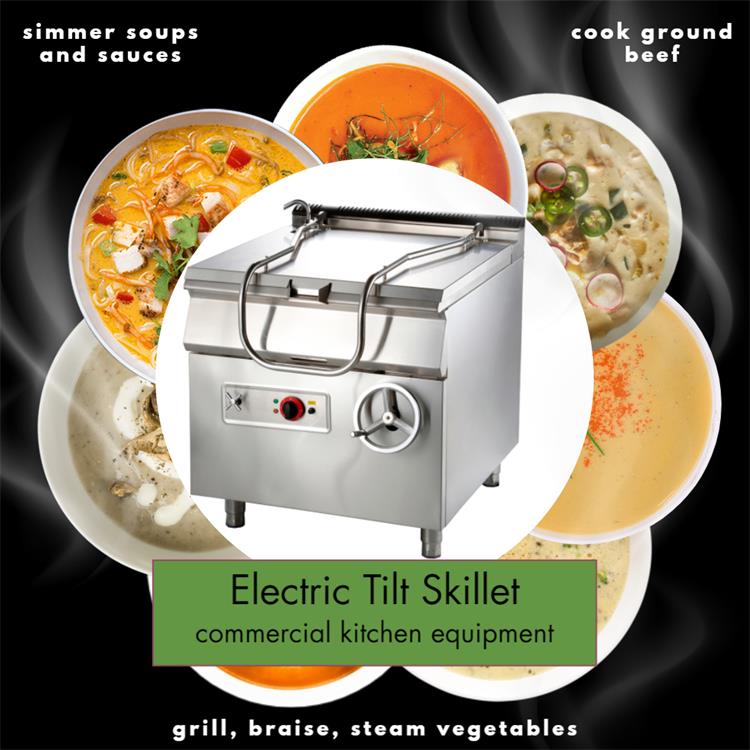 Cabinet Base Electric Tilt Skillet
