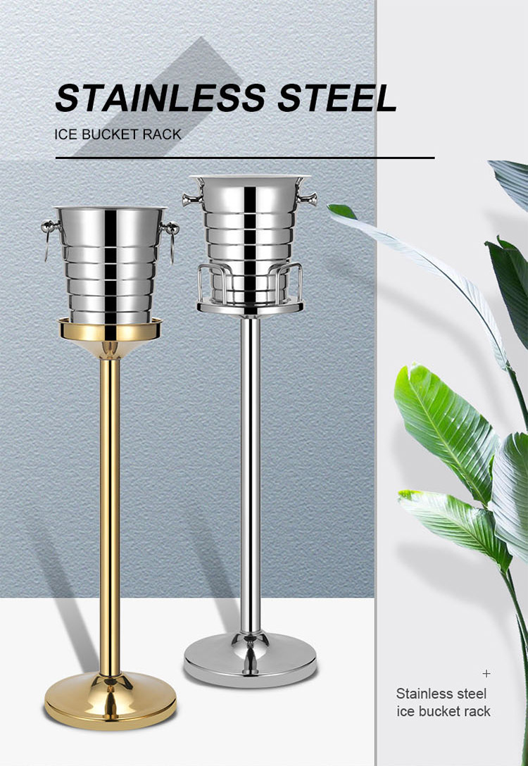 Metal Decoration Stand ice bucket with stand