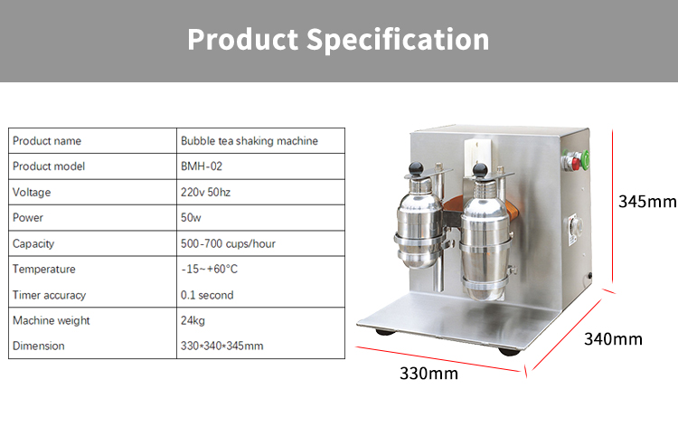 stainless steel double heads milkshake maker