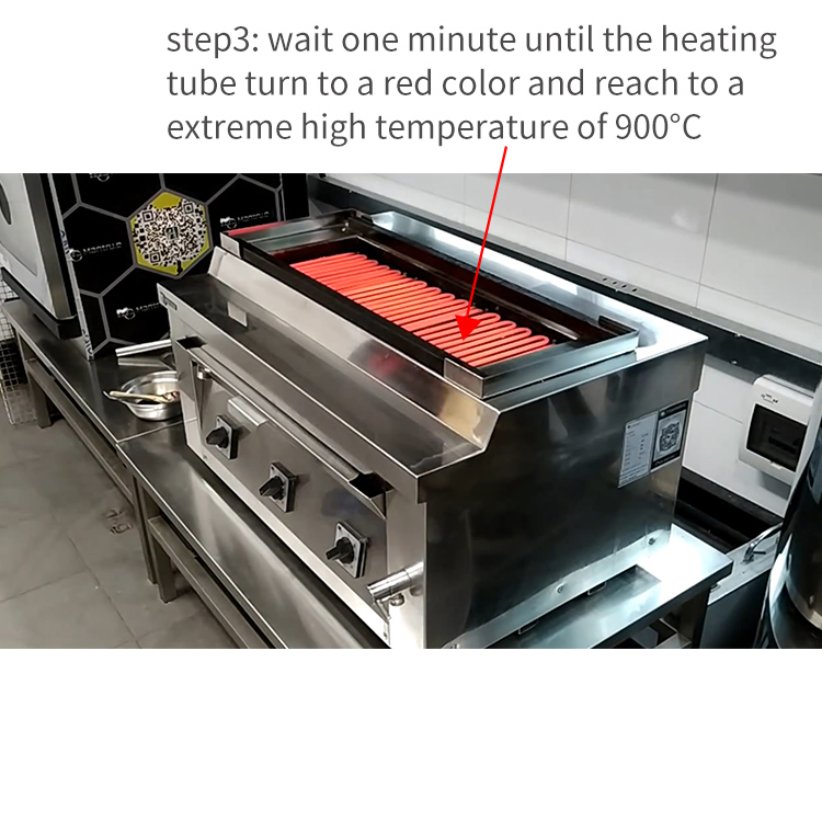 Churrasco elétrico de mesa comercial