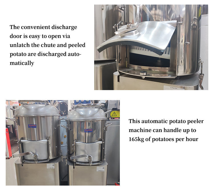 vegetable skin peeling machine of 165kg per hour