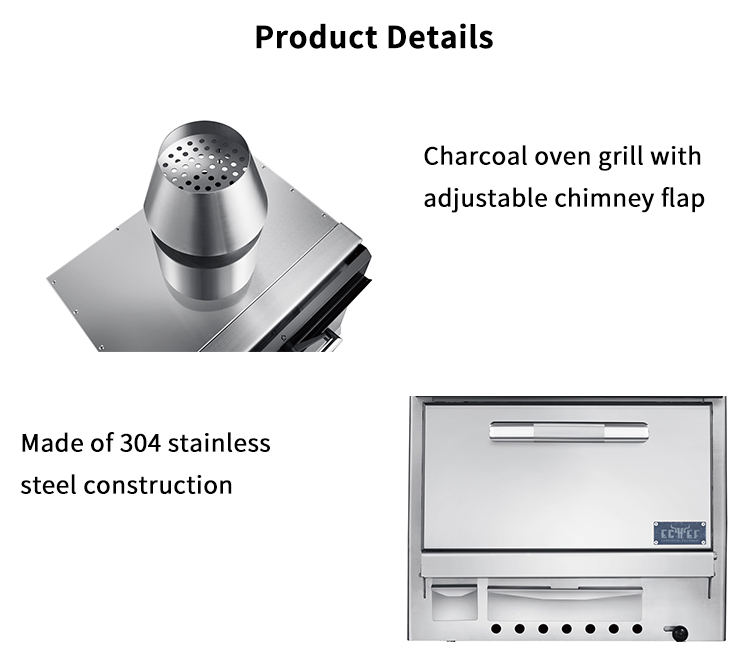 charcoal oven grill with chimney