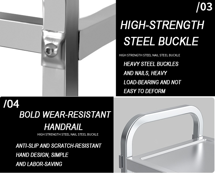 Stainless Steel Room Service Trolley (3)