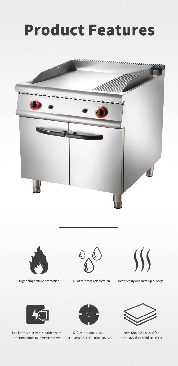 gas range cookers 90cm liquid propane griddle with flame failure protection details_02