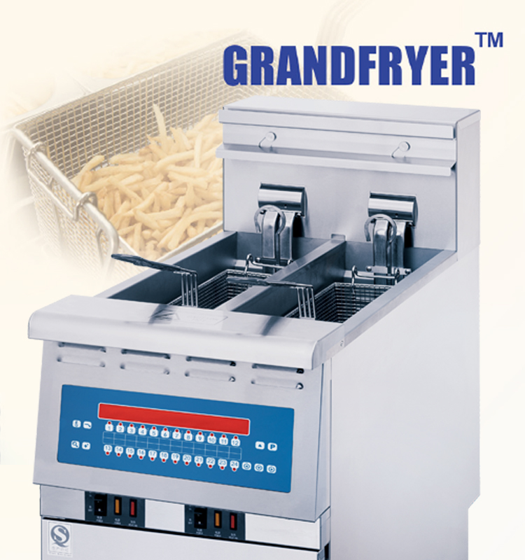 electric 14kw deep fryer digital controls 24 programs