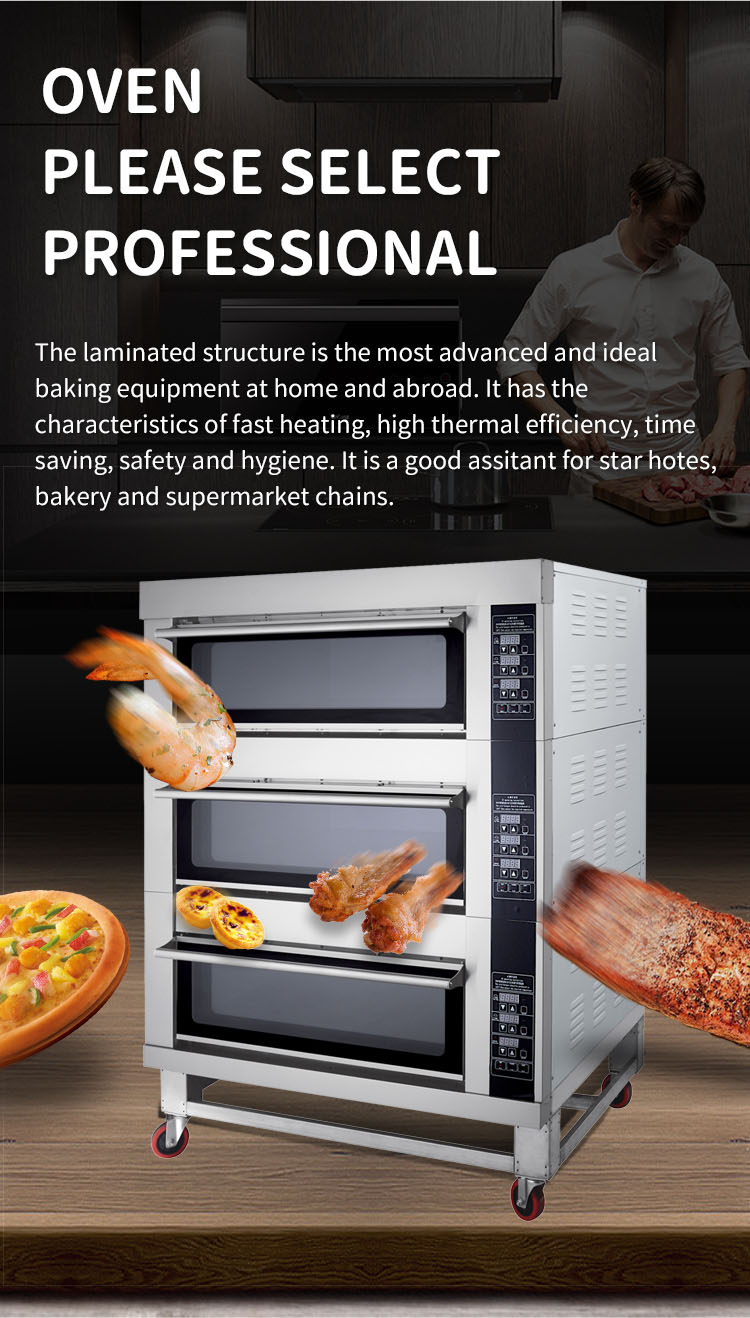 industrial oven for bakery freestanding 3 door bread oven details_03_04