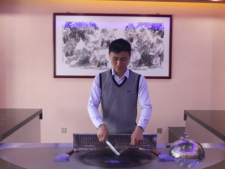 cast iron griddle grill for teppanyaki