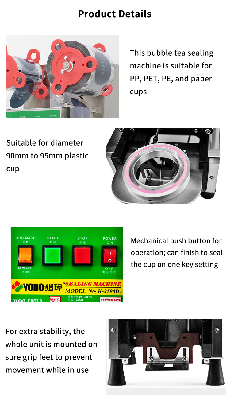 countertop electric bubble tea sealing machine