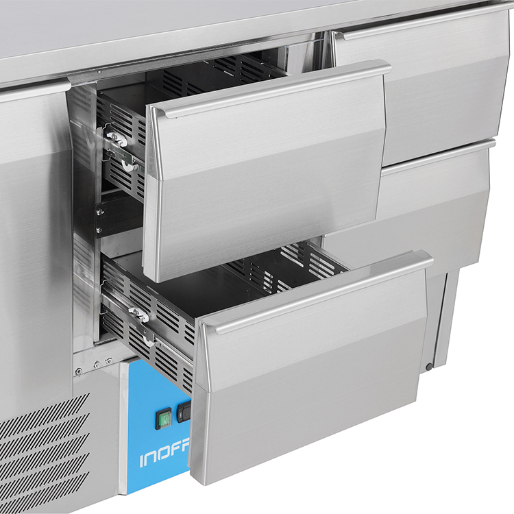 4 drawer under counter fridge