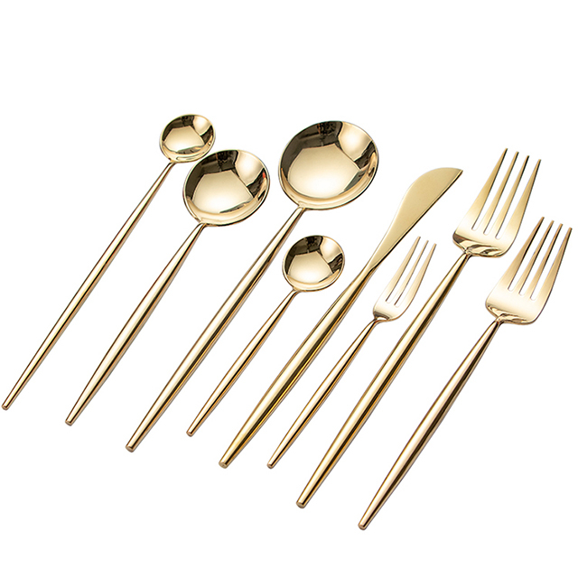 Rose Gold Table Setting Flatware