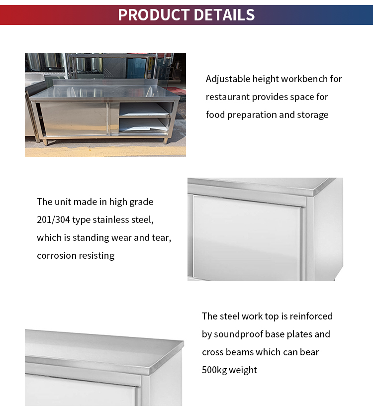 stainless steel work table for sale