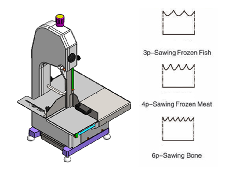 commercial bone saw machine
