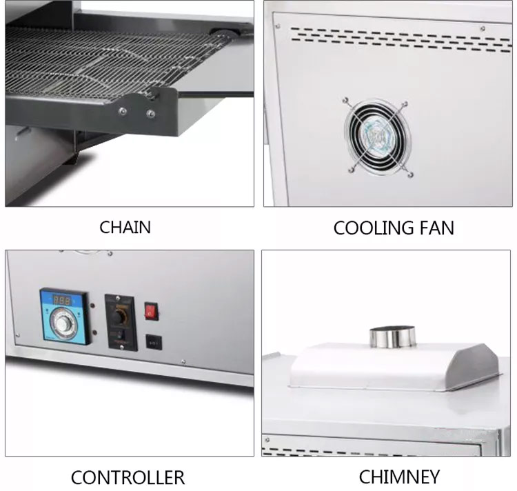 Commercial pizza oven with conveyor belt (1)