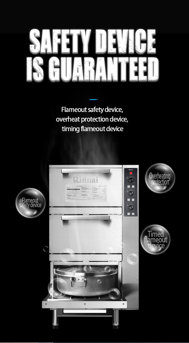 Cooker di riso a gas Rinnai RRA-156-CH Dettagli_02