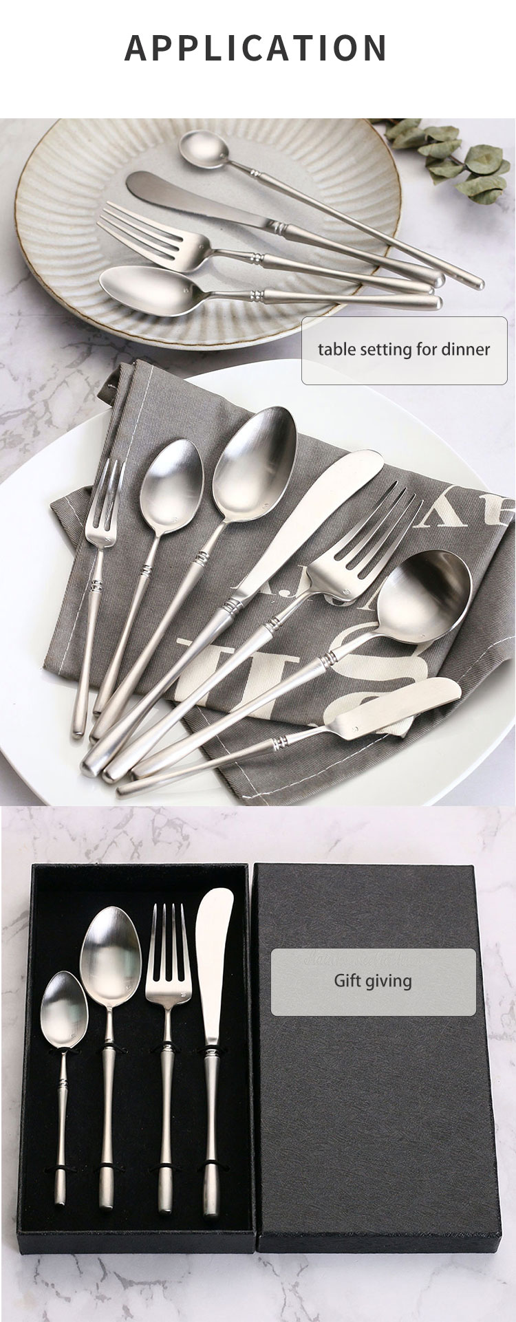 cutlery set of 11 application