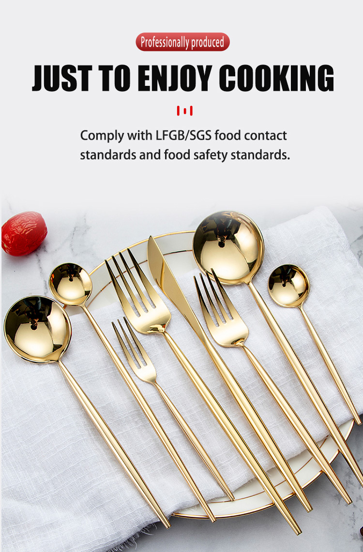 rose gold flatware application