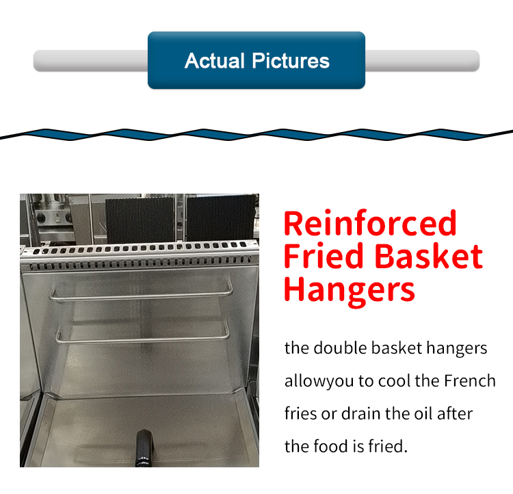 one tank two basket deep fryer commercial for sale details_02