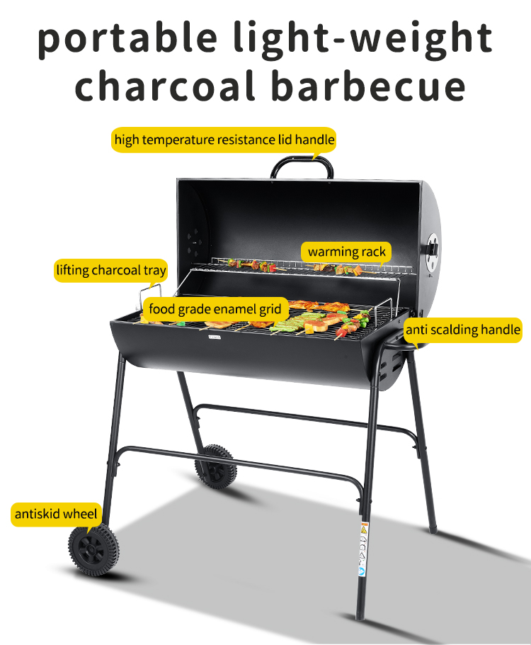 best portable charcoal barbecue grill with wheels outdoor