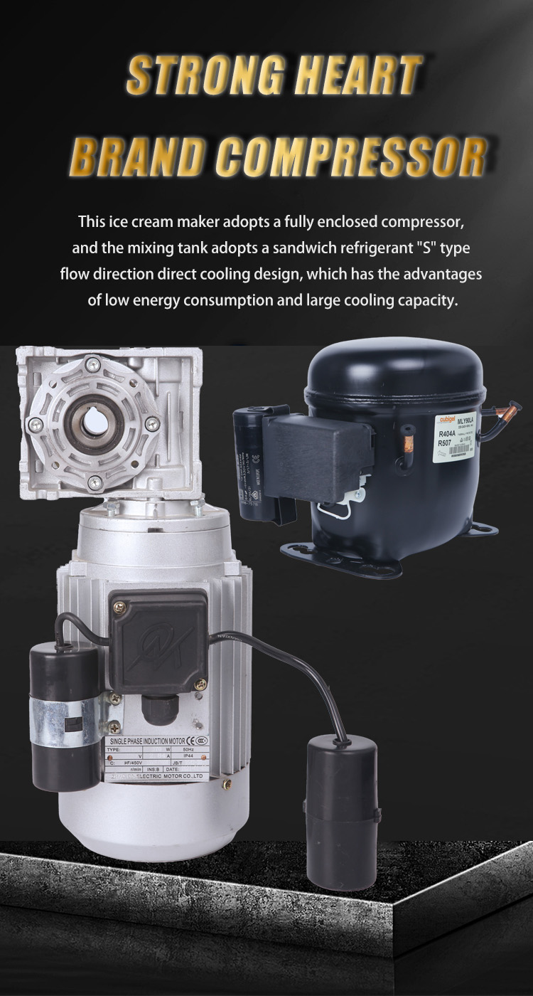 industrial 1500W ice cream maker machine details_04