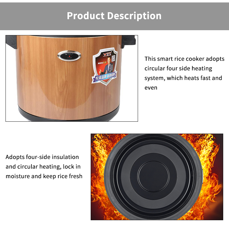 electric rice warmer with large volume of 30 liters