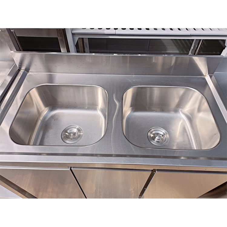 Commercial Sink with Cabinet Base
