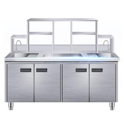 Stainless Steel Bubble Tea Station