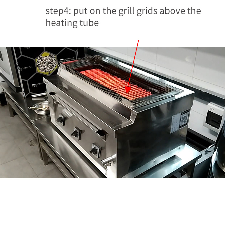 Churrasco elétrico de mesa comercial