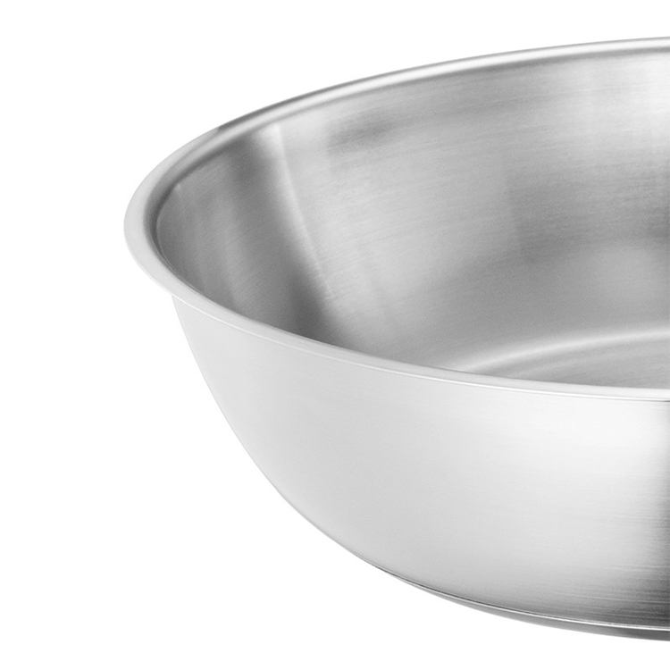 Hindi kinakalawang na asero na frying pan 24cm