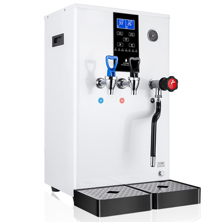 Water Dispenser with Milk Steamer