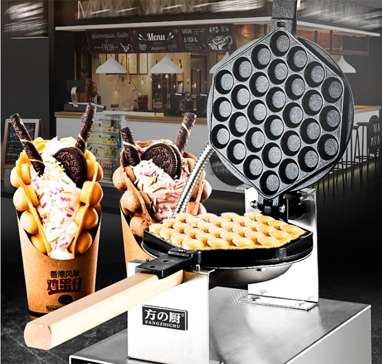 Bubble-Egg-Waffle-Cone-Maker-Machine